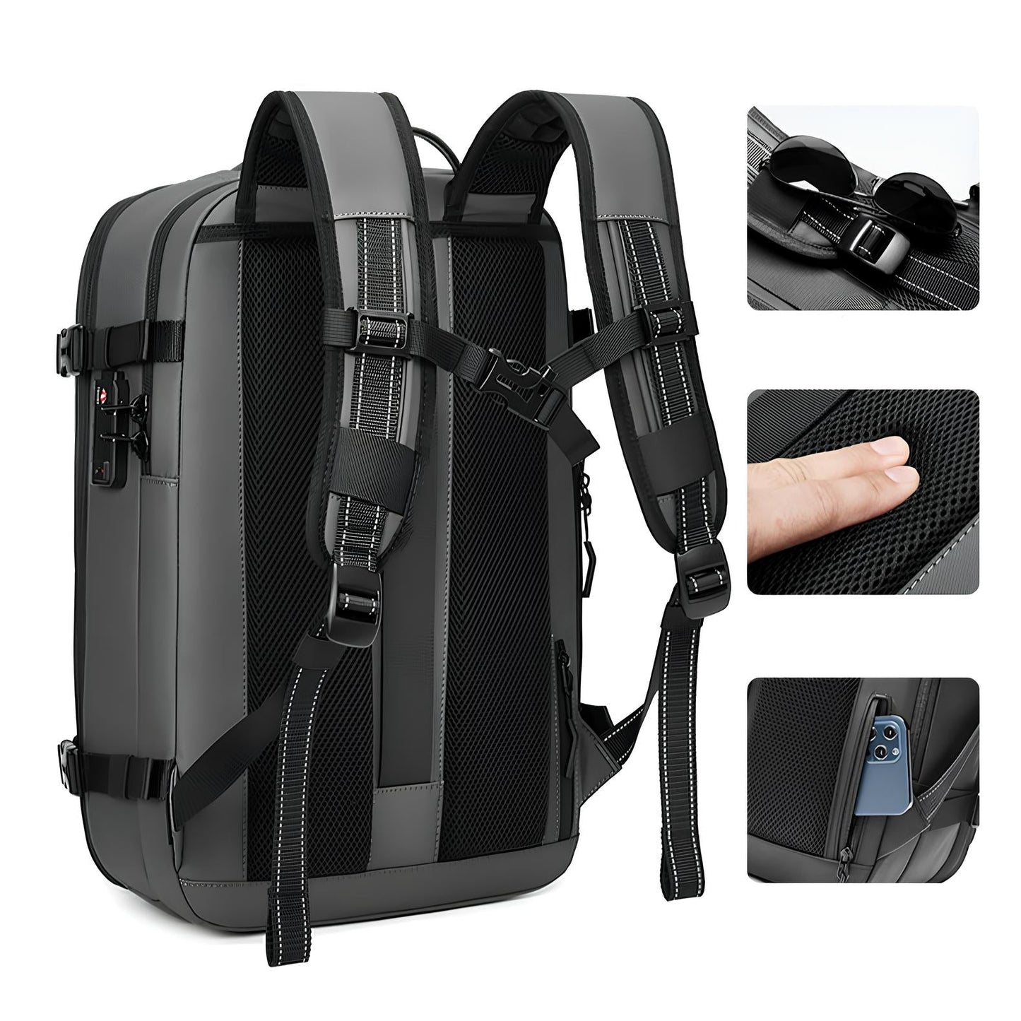 Sac à dos de Voyage | Sac Sous Vide pour des Voyages sans Souci