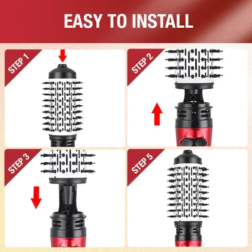 Sèche-Cheveux 3 en 1 pour cheveux Secs, Bouclés & Lisses
